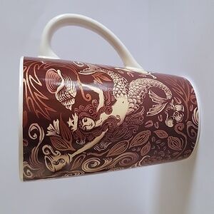 Starbucks Coffee 2006 Mug. 35th Anniversary. Crown Mermaid Copper Brown Shells.